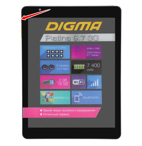 Hard Reset for Digima Platina 9.7 3G